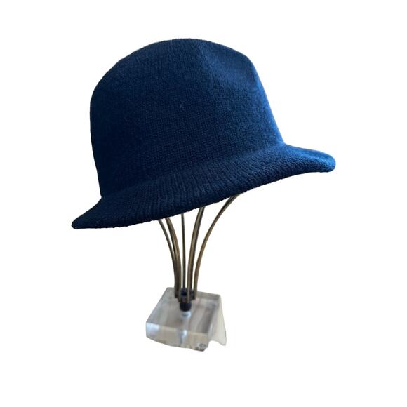 Vintage Knit Black Fedora One Size - Picture 3 of 7